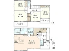 【神奈川県/横浜市旭区今宿】旭区今宿1丁目　新築戸建 間取り図