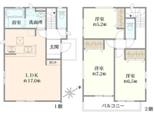 【神奈川県/海老名市上郷】海老名市上郷　新築戸建　5号棟 間取り図