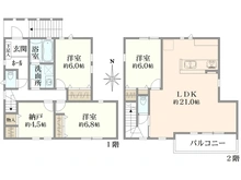 【神奈川県/横浜市緑区十日市場町】緑区十日市場　新築戸建　D棟（全4棟） 間取り図