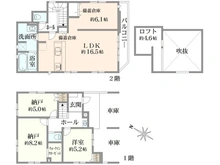 【神奈川県/横浜市泉区中田西】横浜市泉区中田西4丁目　新築戸建4号棟(全4棟) 間取り図