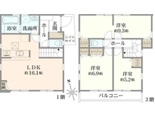 【神奈川県/横浜市港南区上永谷】横浜市港南区上永谷4丁目　新築戸建 間取り図