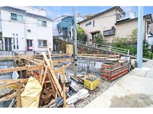 【神奈川県/横浜市中区山元町】中区山元町3丁目　新築戸建　A棟 建築中の外観