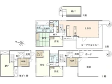 【東京都/世田谷区用賀】用賀2丁目　中古戸建 間取り図