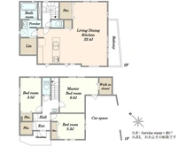 【東京都/江戸川区平井】江戸川区平井1丁目新築戸建2号棟 間取り図
