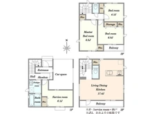 【東京都/江戸川区中央】江戸川区中央1丁目新築戸建 間取り図