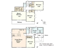 【千葉県/市川市大野町】市川市大野町3丁目 新築戸建C号棟 間取り図