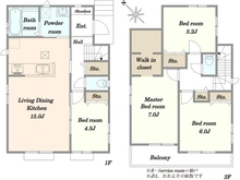 【千葉県/市川市大野町】市川市大野町3丁目 新築戸建F号棟 間取り図