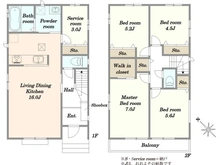 【千葉県/市川市大野町】市川市大野町3丁目 新築戸建N号棟 間取り図