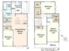 【千葉県/市川市大野町】市川市大野町3丁目 新築戸建O号棟 間取り図