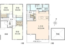 【兵庫県/伊丹市南野北】伊丹市南野北1期　2号棟 間取り図
