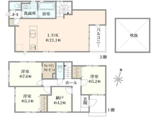 【兵庫県/伊丹市南野北】伊丹市南野北1期　1号棟 間取り図