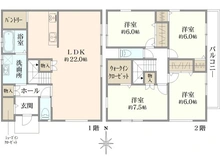 【兵庫県/伊丹市美鈴町】伊丹市美鈴町3丁目　新築戸建 間取り図