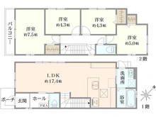 【兵庫県/尼崎市下坂部】尼崎市下坂部　1期1号棟 間取り図