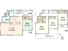 【兵庫県/尼崎市東難波町】東難波町　1号棟 間取り図