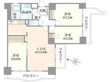 【兵庫県/尼崎市塚口町】尼崎市塚口町5丁目1期1号棟 間取り図
