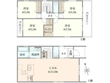 【兵庫県/尼崎市東園田町】東園田町3期4号棟 間取り図
