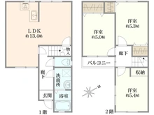 【兵庫県/尼崎市長洲中通】尼崎市長洲中通2丁目 中古戸建 間取り図