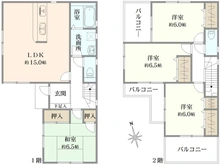 【兵庫県/尼崎市大島】尼崎市大島1丁目 中古戸建 間取り図