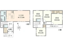 【兵庫県/尼崎市久々知】尼崎市久々知1期1棟 間取り図