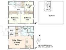 【千葉県/千葉市緑区土気町】千葉市緑区土気町新築戸建て 105号棟 間取り図