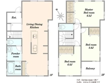 【千葉県/千葉市若葉区加曽利町】千葉市若葉区加曽利町　中古戸建て 間取り図
