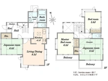 【千葉県/船橋市丸山】船橋市丸山2丁目18-10 中古戸建て 間取り図