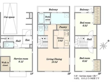 【千葉県/千葉市稲毛区穴川】千葉市稲毛区穴川四丁目　2号棟 間取り図