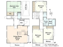 【東京都/杉並区桃井】杉並区桃井一丁目中古戸建  間取り図