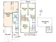 【東京都/足立区六木】六木II期　2号棟 間取り図