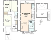 【東京都/足立区六木】六木II期　1号棟 間取り図