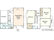 【千葉県/千葉市稲毛区小仲台】千葉市稲毛区小仲台9丁目　中古戸建て 間取り図