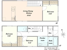【千葉県/船橋市金杉】船橋市金杉八丁目　中古戸建 間取り図