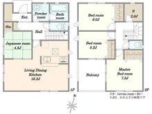 【千葉県/千葉市中央区蘇我】千葉市中央区蘇我3丁目　新築一戸建　6号棟 間取り図