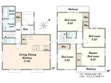 【千葉県/千葉市稲毛区穴川】稲毛区穴川2丁目新築戸建て　B号棟　新築戸建て 間取り図