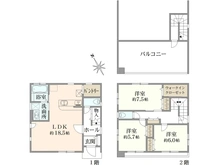 【千葉県/千葉市若葉区若松町】千葉市若葉区　若松分譲　11号棟 間取り図