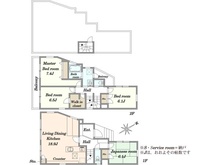 【千葉県/八千代市大和田新田】八千代市大和田新田字庚塚　新築戸建  A棟 間取り図