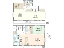 【埼玉県/所沢市向陽町】所沢市向陽町　中古戸建て 間取り図