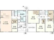 【埼玉県/所沢市大字中富】所沢中富　4号棟 間取り図
