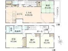 【東京都/練馬区谷原】練馬区谷原5丁目　中古戸建 間取り図