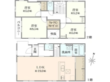 【埼玉県/川越市稲荷町】川越市稲荷町　新築戸建て　2号棟 間取り図