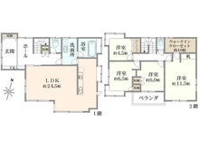 【埼玉県/所沢市若狭】所沢市若狭3丁目　中古戸建 間取り図