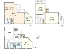 【埼玉県/川越市新宿町】埼玉県川越市新宿町2丁目　新築戸建　2号棟 間取り図