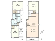 【東京都/清瀬市松山】清瀬市松山第1 1号棟 間取り図