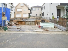 【埼玉県/ふじみ野市鶴ケ舞】ふじみ野市鶴ケ舞1丁目 新築戸建 2号棟 建築中の外観