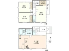 【東京都/東久留米市氷川台】東久留米市氷川台5期　2号棟 間取り図