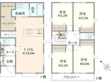 【埼玉県/入間市大字下藤沢】入間市下藤沢23期　1号棟 間取り図