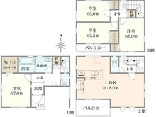 【埼玉県/新座市野寺】新座市野寺1期　1号棟 間取り図