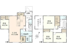 【埼玉県/所沢市東狭山ケ丘】所沢東狭山ヶ丘第5期　1号棟 間取り図