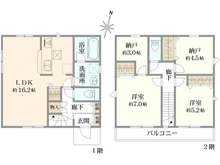 【東京都/清瀬市中里】清瀬市中里　新築戸建 間取り図