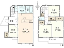 【東京都/東村山市美住町】東村山市美住町　新築戸建2号棟 間取り図